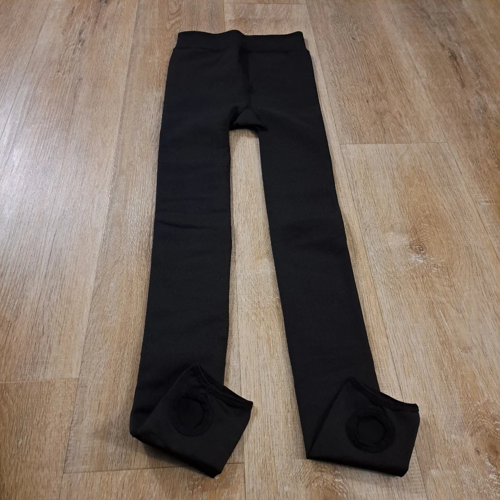 Black Fleece Lined Women's Tights New